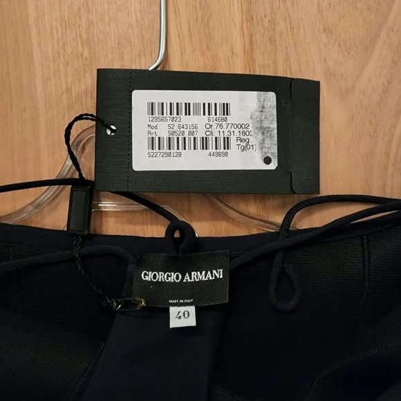 Giorgio Armani Dark Navy Mini Dress ITA 40 - Picture 2 of 3